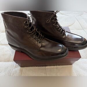 NEW! $495 To Boot New York Ivan Cacao Brown Lace Up Ankle Leather Boots 11